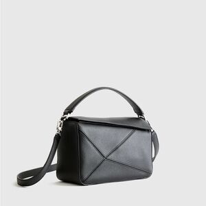 Italian Leather Crossbody Black Handbag